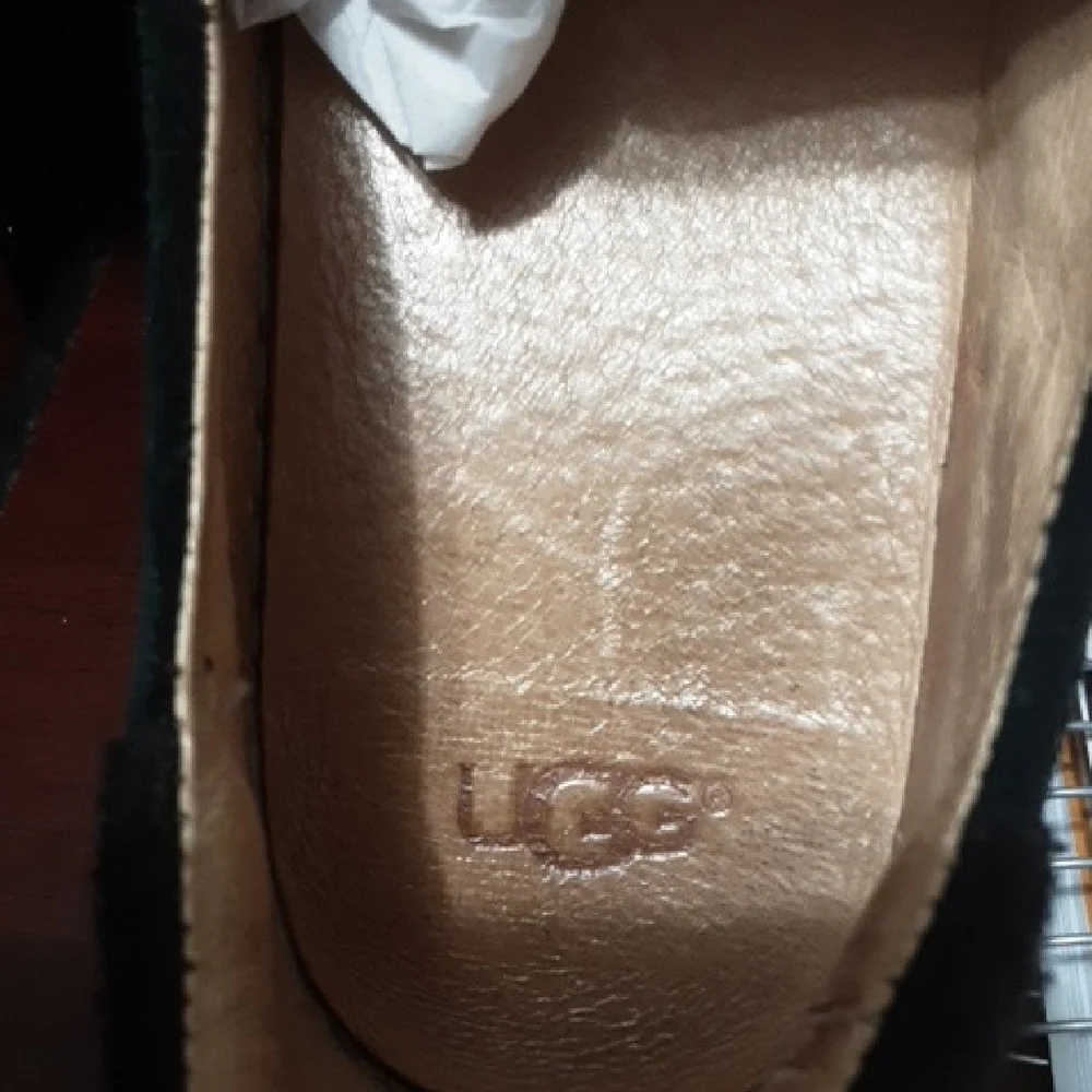 UGG CAS Black Suede&Felt‎ Back Slip-On Shoes